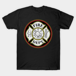 Fire Department Firefighters Badge T-Shirt